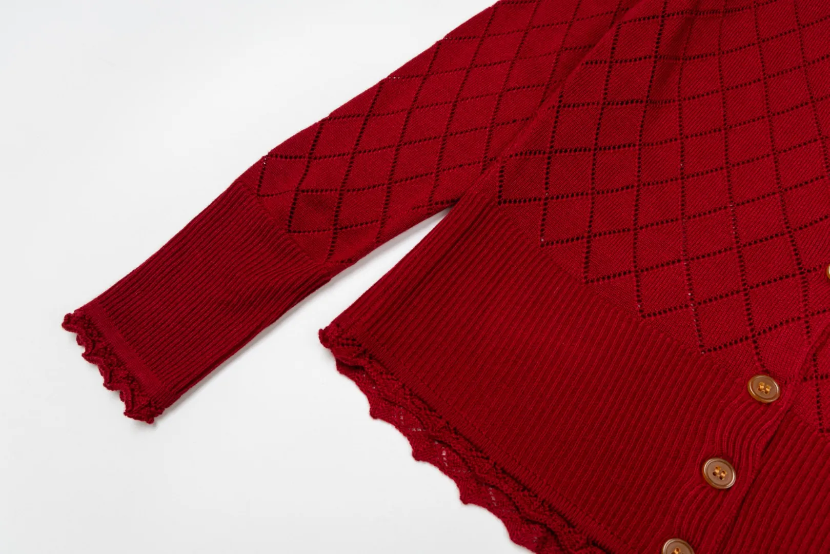 VIVI161# vivienne west wood 25FW October Tokyo show new model diamond pattern classic red label cardigan Size: 1 yard (90-110 pounds) 2 yards (110-130 pounds) 3 yards (130-150 pounds) Color: red, apricot, black